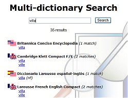 Search all your dictionaries at once