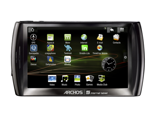 aspGPS 爱可视Archos 5 CEO现售499元 