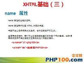 ［第34讲］PHP100视频教程2012 之 XHTML基础（三）